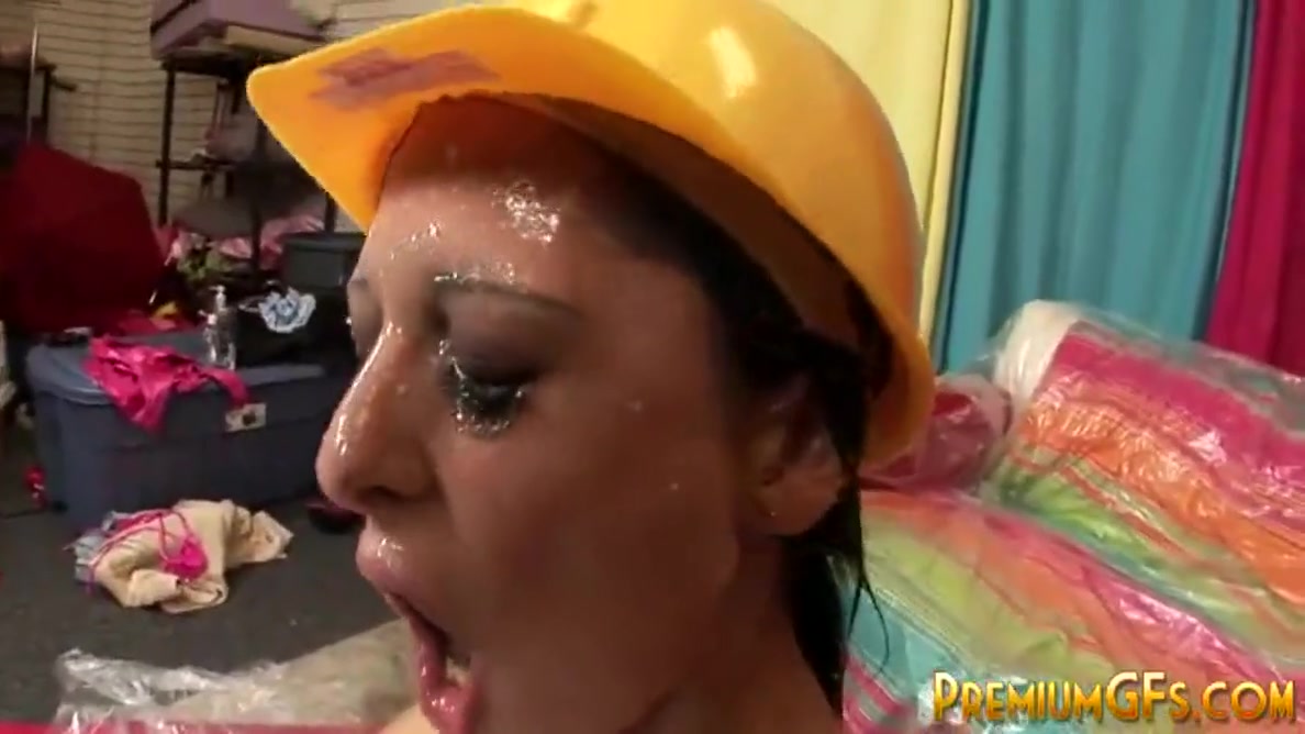 Bukkake Babe Gets Drenched - Alison Star