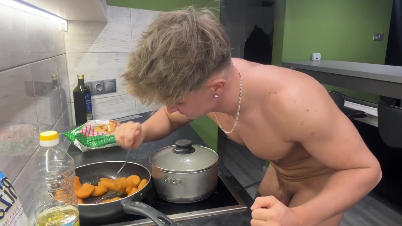 Rice Chicken Nuggets Naked Cooking With Gay Boy