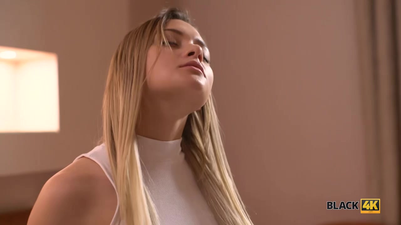 BLACK4K. The huge cock of black-skinned DJ turns Russian hottie on