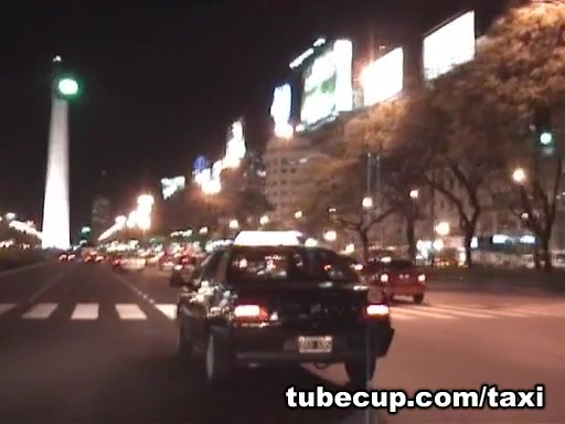 girl reaching orgasm in the taxi