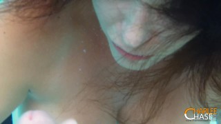 Busty MILF Charlee Chase Gives an Blowjob... Underwater?!?!