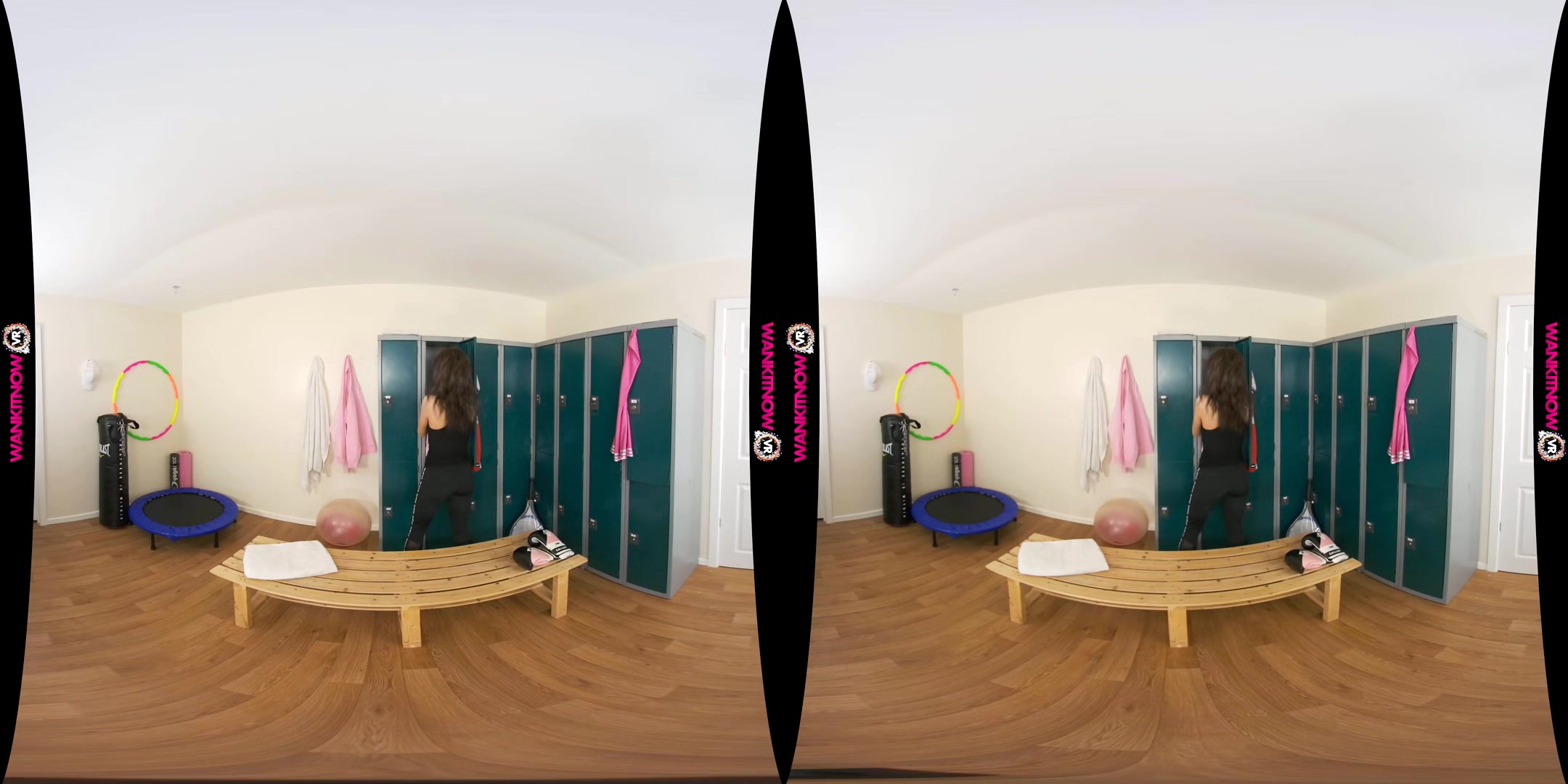 Gym Jerk - Hot Thin Babe Solo Striptease - Sexlikereal