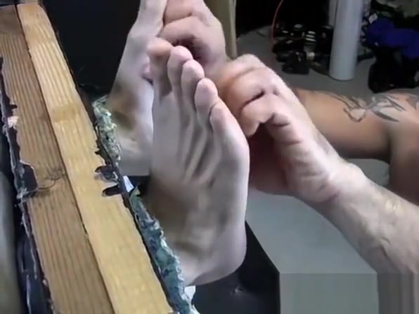 Feet play, massage and tickleing with Collins and Franco