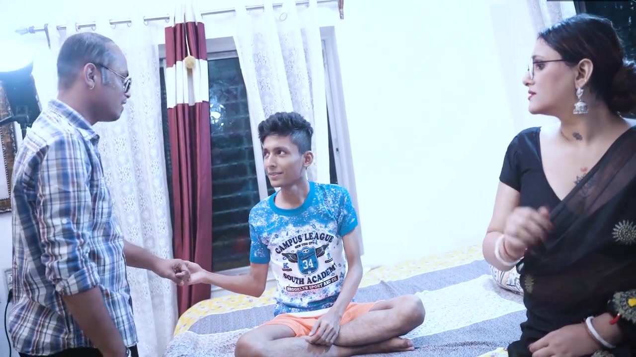 Miss Hot And Sexy Teacher And Old Step Father Teaches His Virgin Step son How To Fuck 1st Time