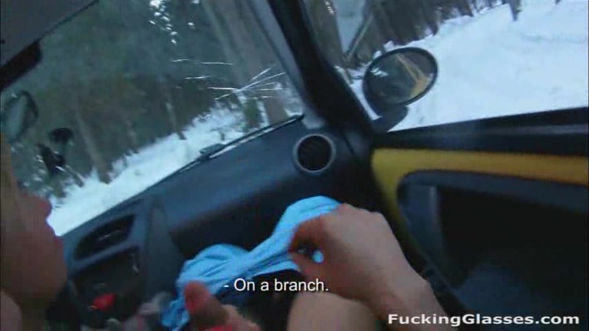 Blonde snowboarder gave me a great blowjob on my spy-glass camera