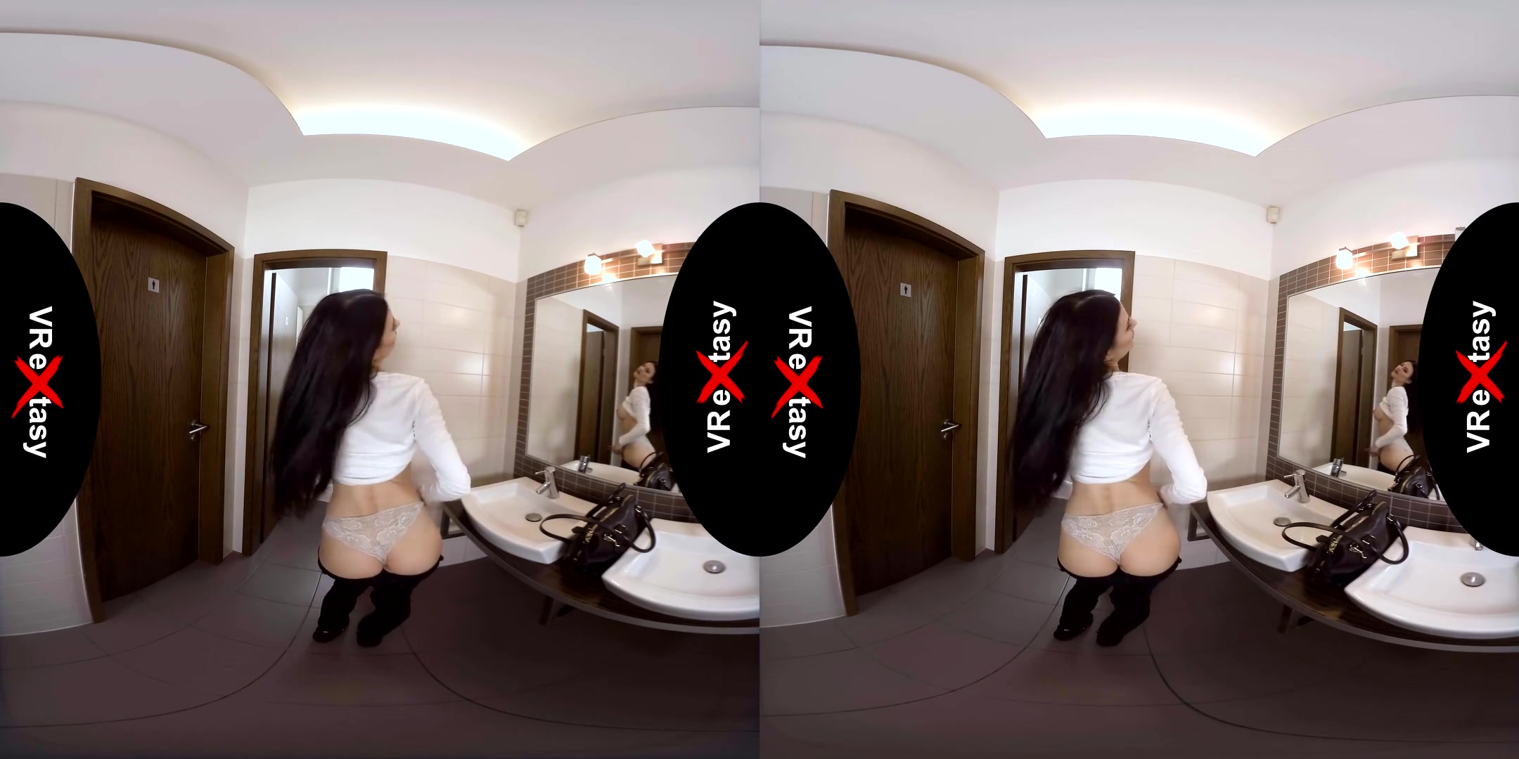 Billie Star - Random Meeting in the Toilet - Big Tits Bathroom Sex