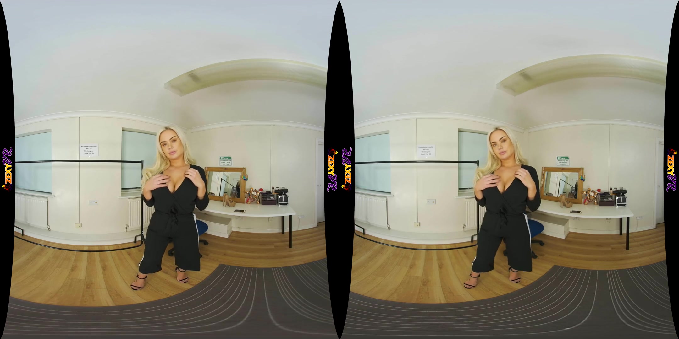 Reflections - Big Tit Blonde Solo Tease - SexLikeReal