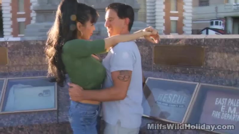 Busty MILF Fucks a Male Stripper - MilfsWildHoliday