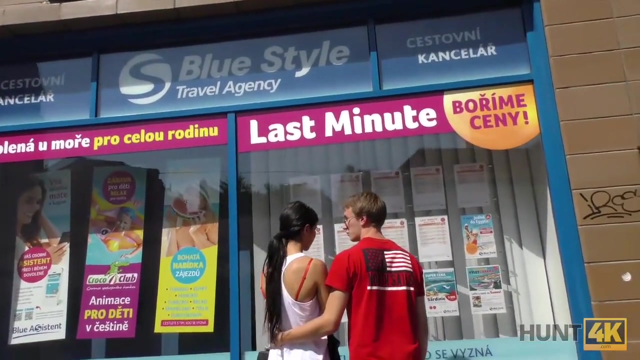 HUNT4K. Slutty girl will do everything for money paid by stranger