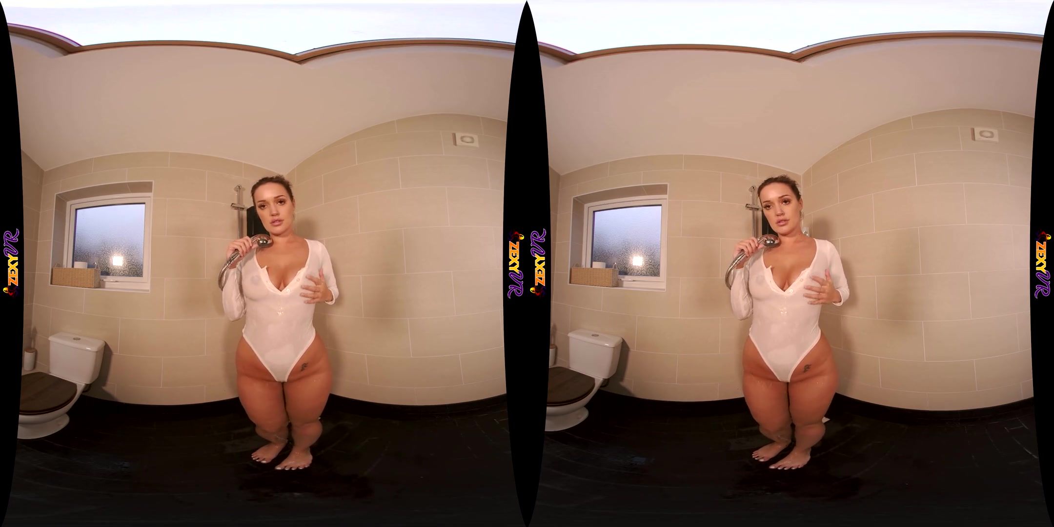 Splash Zone - Shower Big Ass Solo Model - SexLikeReal
