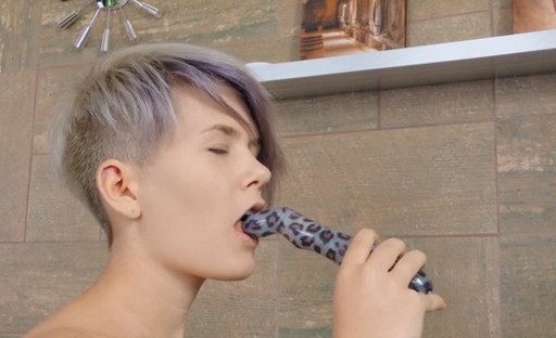 Naughty chick opens her tight asshole