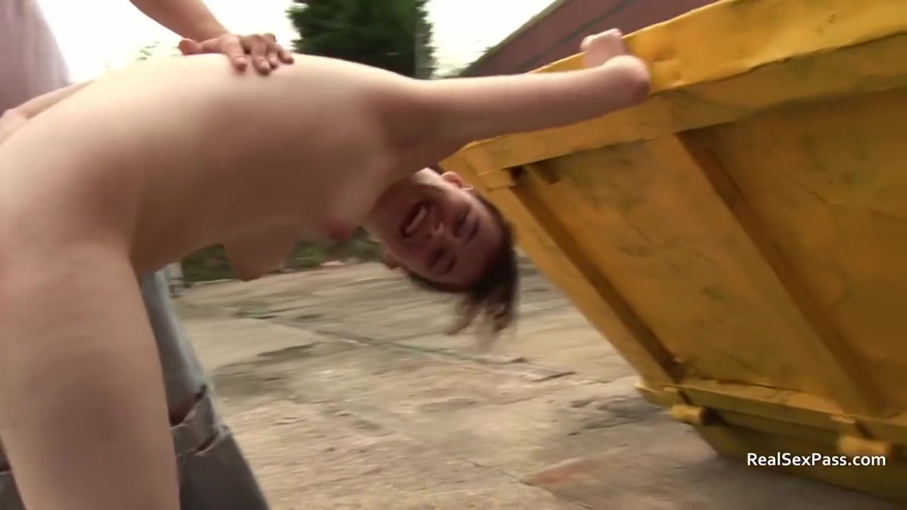 Thin And Pale Slender Chav British teen 18+ Gets Spanked