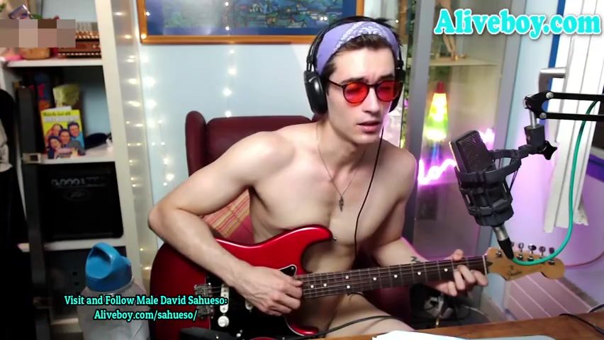 A Musician From Spain Shoots Big Cum On Webcam