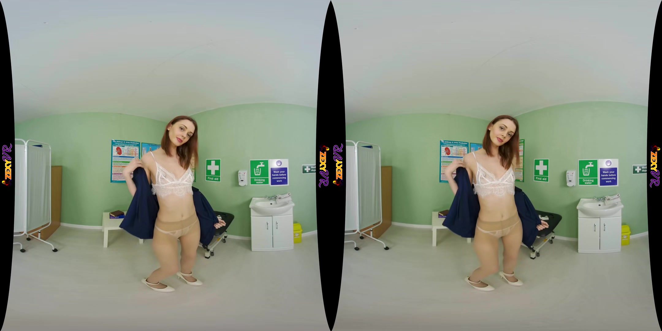 Back To Health - Hot Redhead Solo Vr Striptease