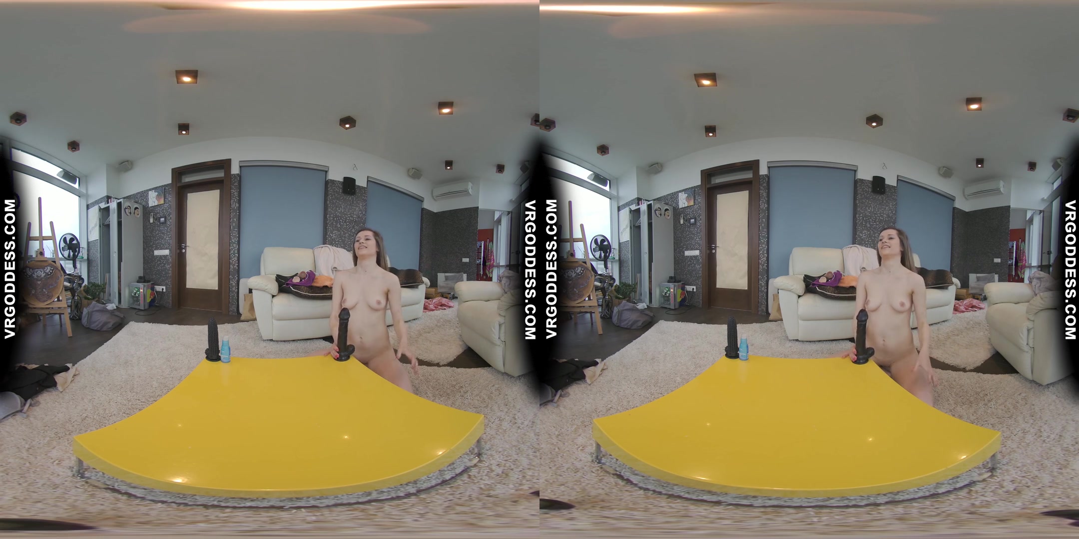 New Girl Josie Plays The Will It Fit Game With Some Brutally Big Dildos