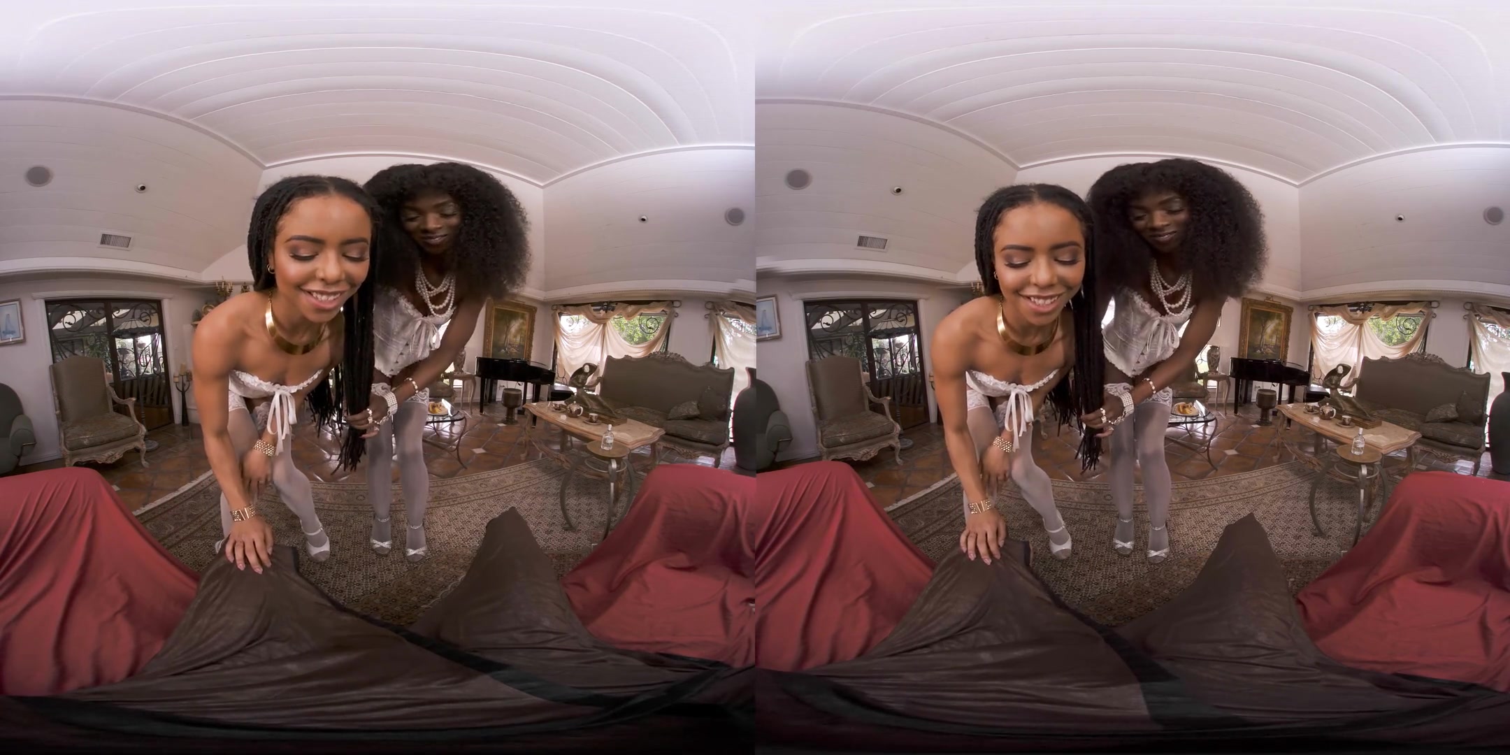 The Harlot' House 2 - Interracial MFF Threesome with Two Black Babes