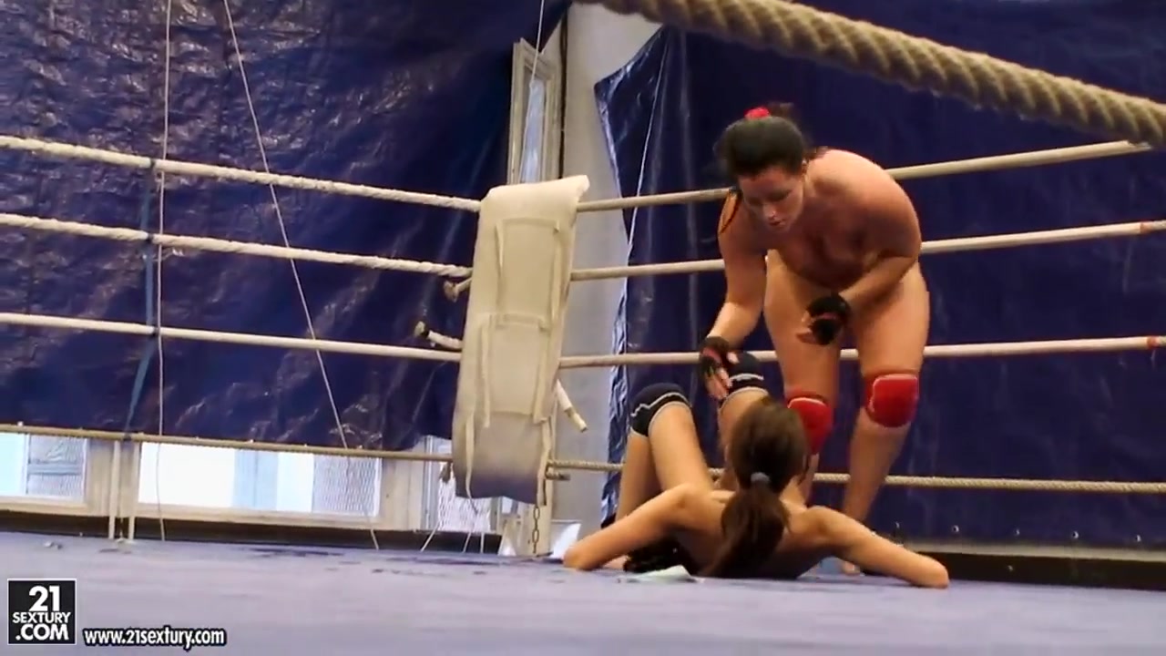 Watch lesbian wrestling between two cuties