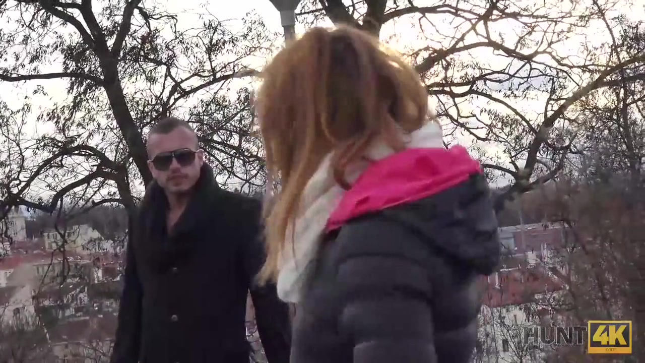 HUNT4K. Naughty man fucks good-looking chick Jenifer Red for money