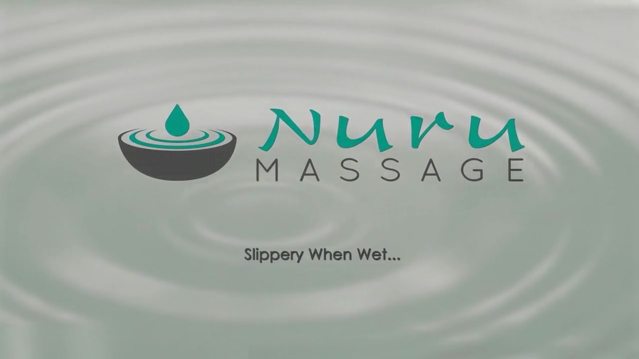Stepsister uses Nuru massage to teach bro in real fucking