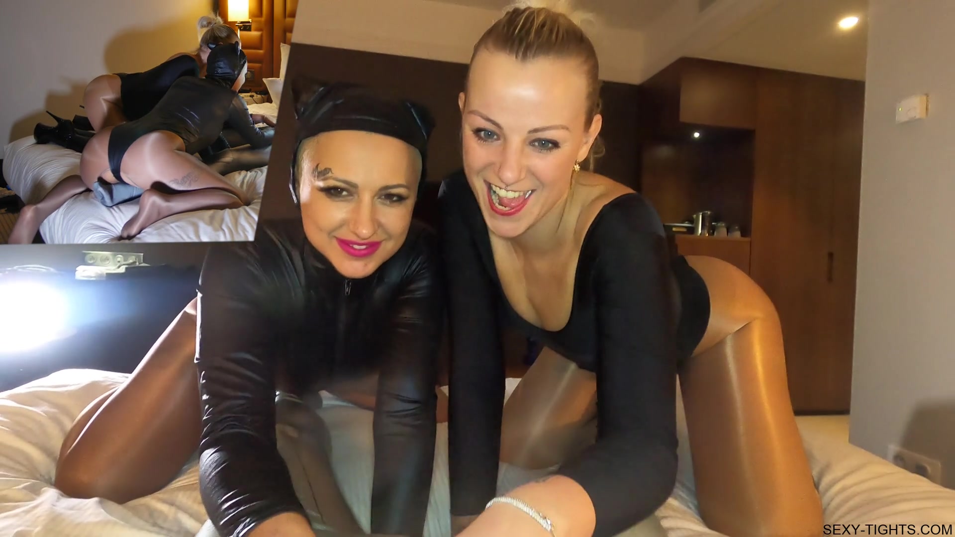 149 Lolly Glams Natacha Guapa Threesome Tan Nylon - Sex Movies Featuring Sexy Tights