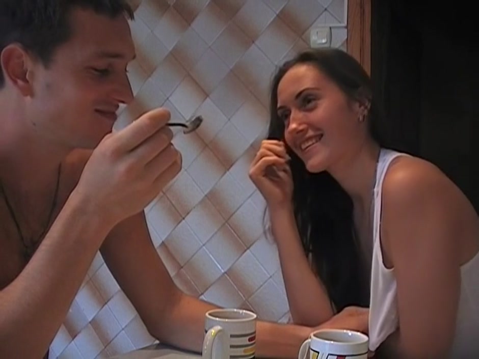 Viktoria in sex tape video with a couple having oral sex