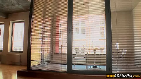 Ass drilled bae fucked by black cock in doggystyle in ass