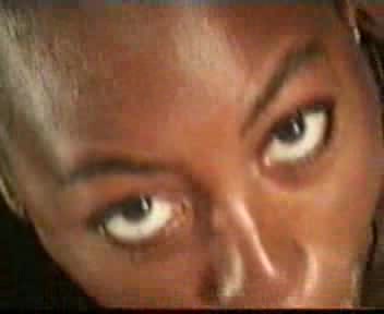 Gorgeous Ebony lady gets powerful facial cumshot