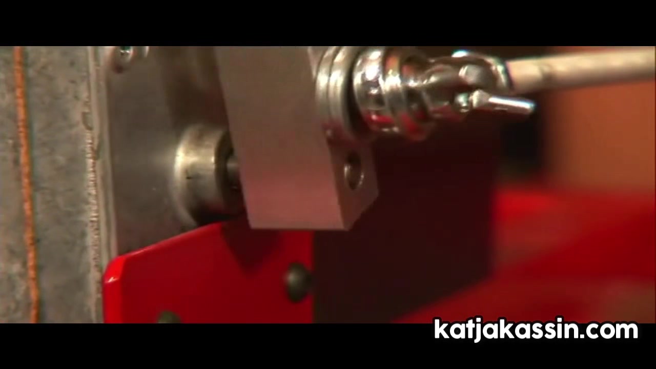 Katja Kassin gets strap and Fetish Masturbating Dildo Machine
