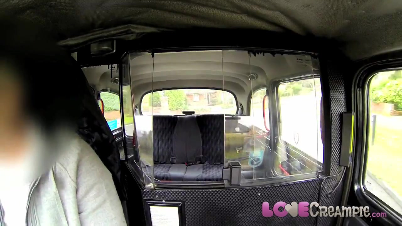 Love Creampie British slut gives fake taxi driver deep
