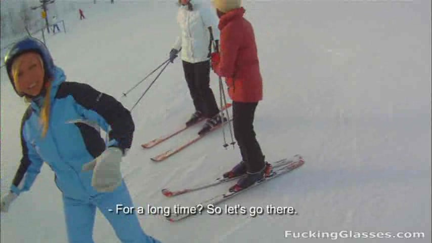 Blonde snowboarder gave me a great blowjob on my spy-glass camera