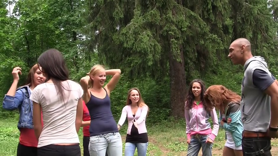 Albina & Hailey Ariana & Felony & Lindsey & Francheska & Angela in orgy movie showing lusty chicks shagging in nature