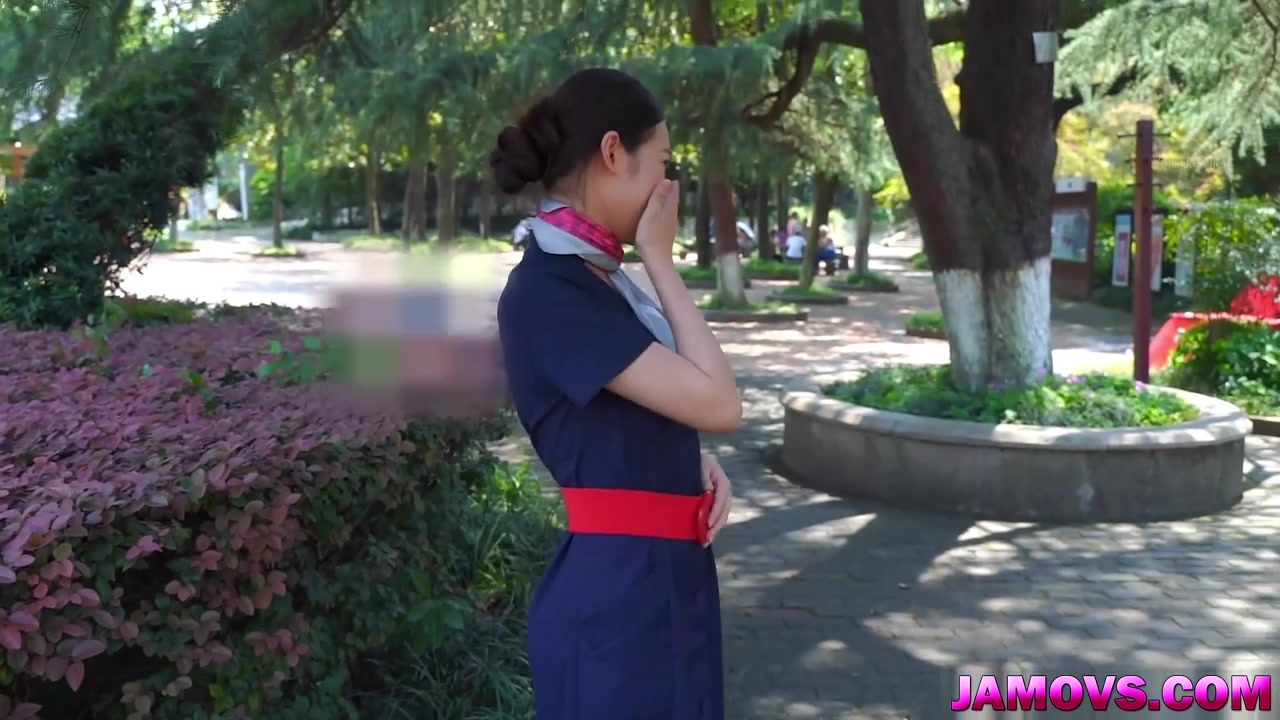 Pretty Asian Girl Masturbating On Public