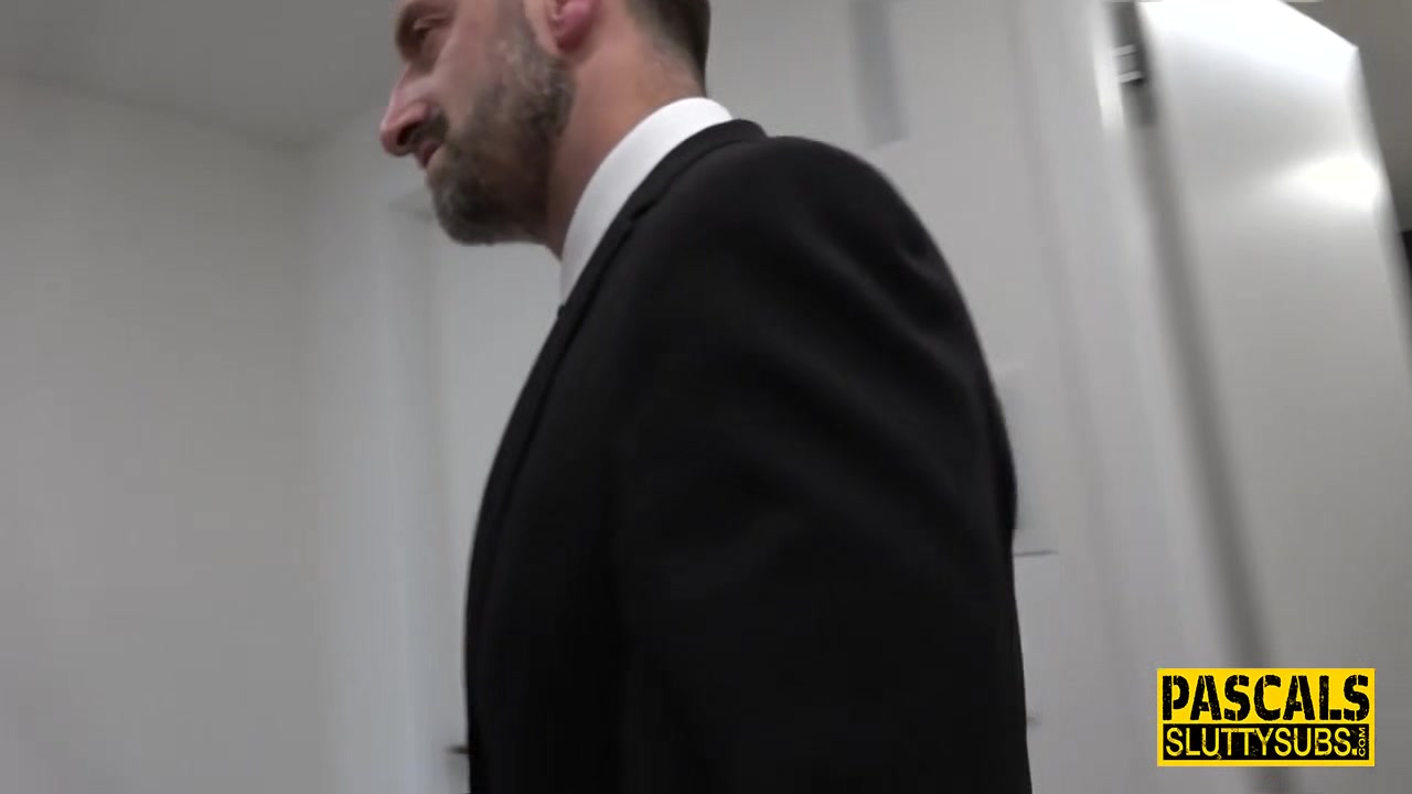 Spanked real sub squirts