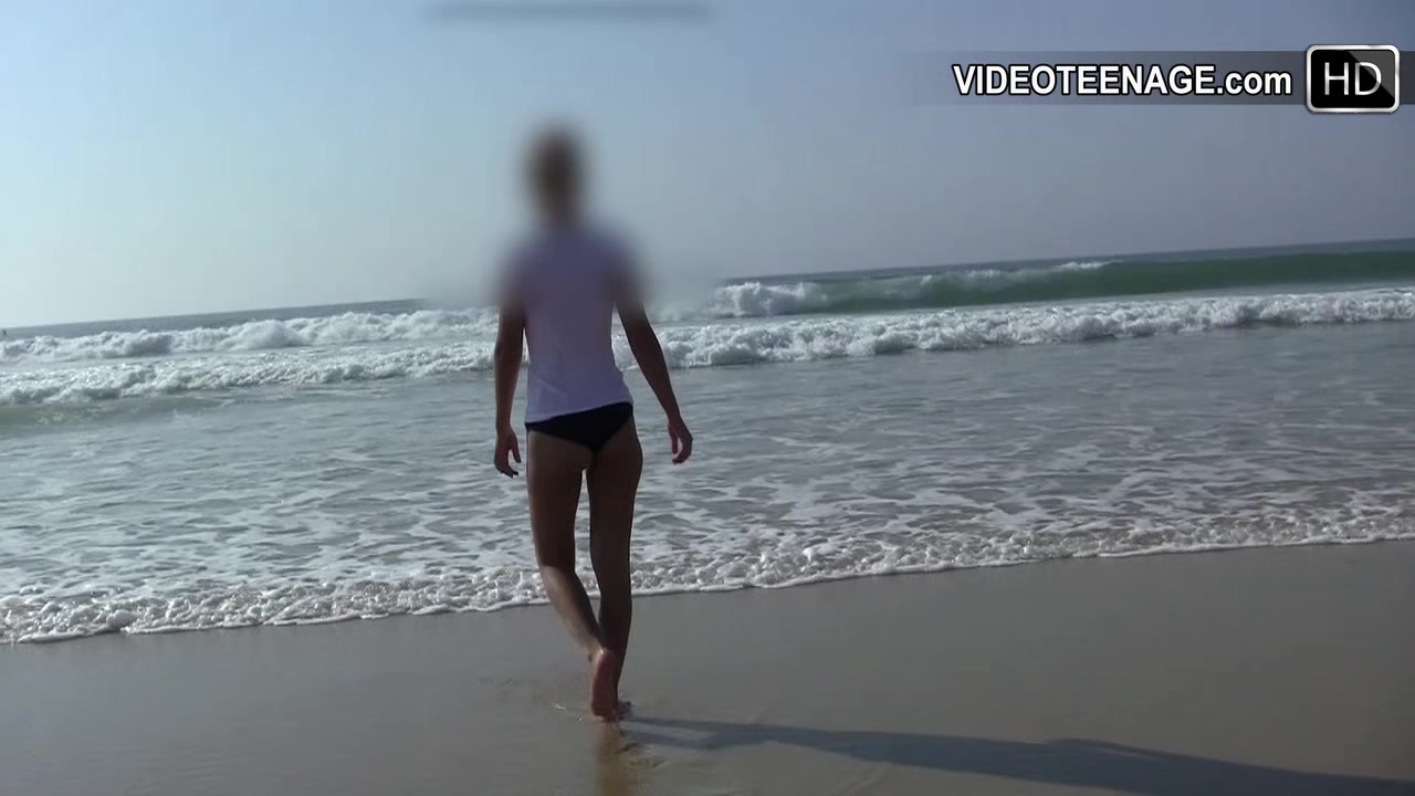 19 years old brunette teen 18+ naked at beach