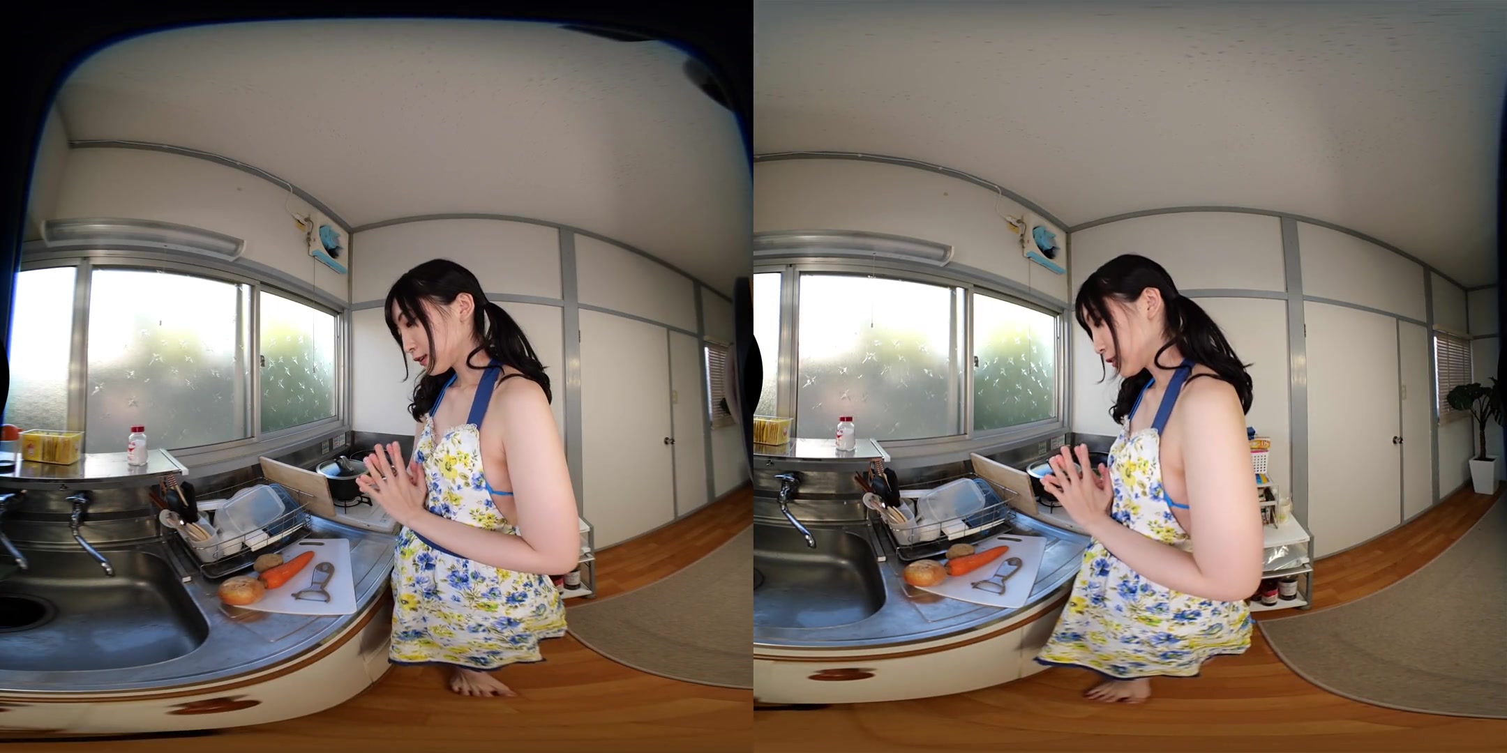 Apartment Days! Nazuna Chitose Act 2; Simply Gorgeous JAV Idol Softcore Non-Nude VR Teasing