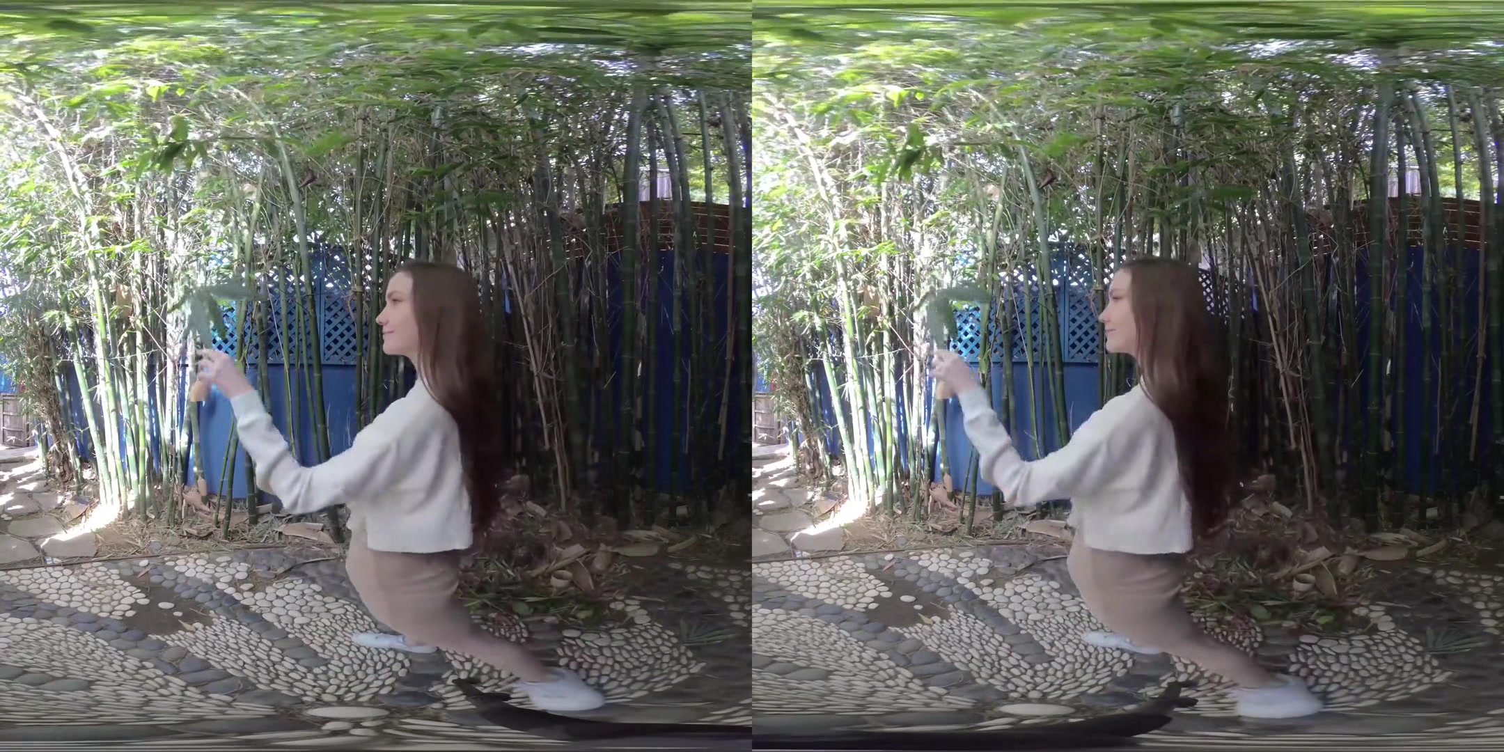 Bamboo - Emily Bloom Solo Striptease - SexLikeReal
