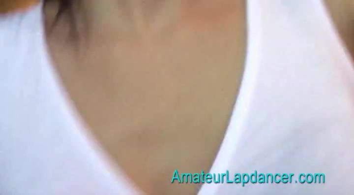 19 yo nervous brunette stripteases