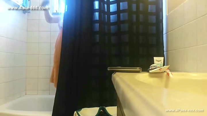peeping blonde amateur change undies in bathroom.9