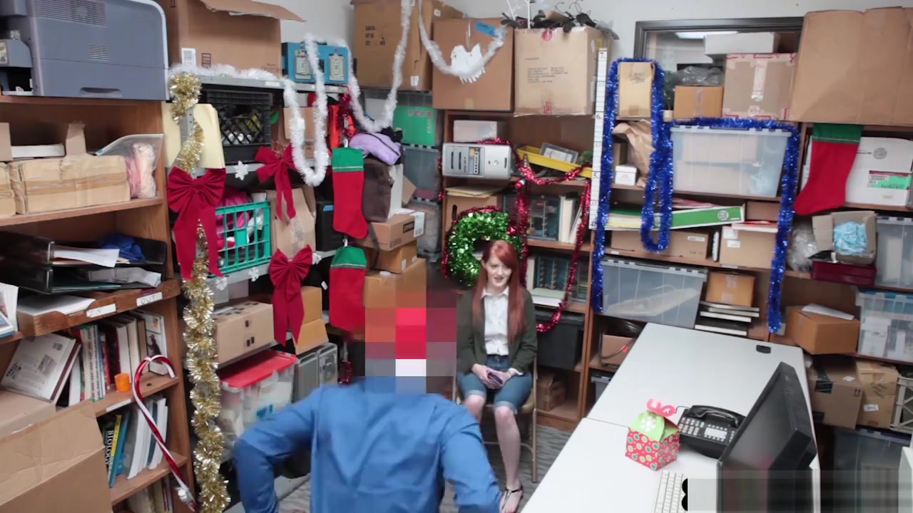Redhead teen 18+ Thief Fucked By A Security Guys Hard Cock