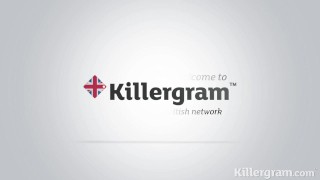 Killergram Hot blonde Barbie Sins fucking two hung studs in the gloryhole