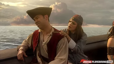 BellaDonna, Sasha Grey & Evan Stone in Pirates 2, Scene 10