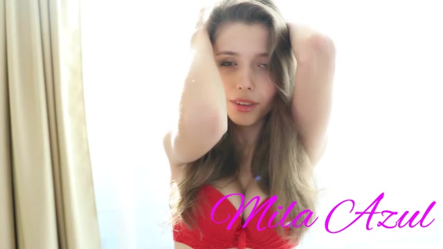 teen 18+ Dreams - Mila Azul gets kinky with her candy in pussy