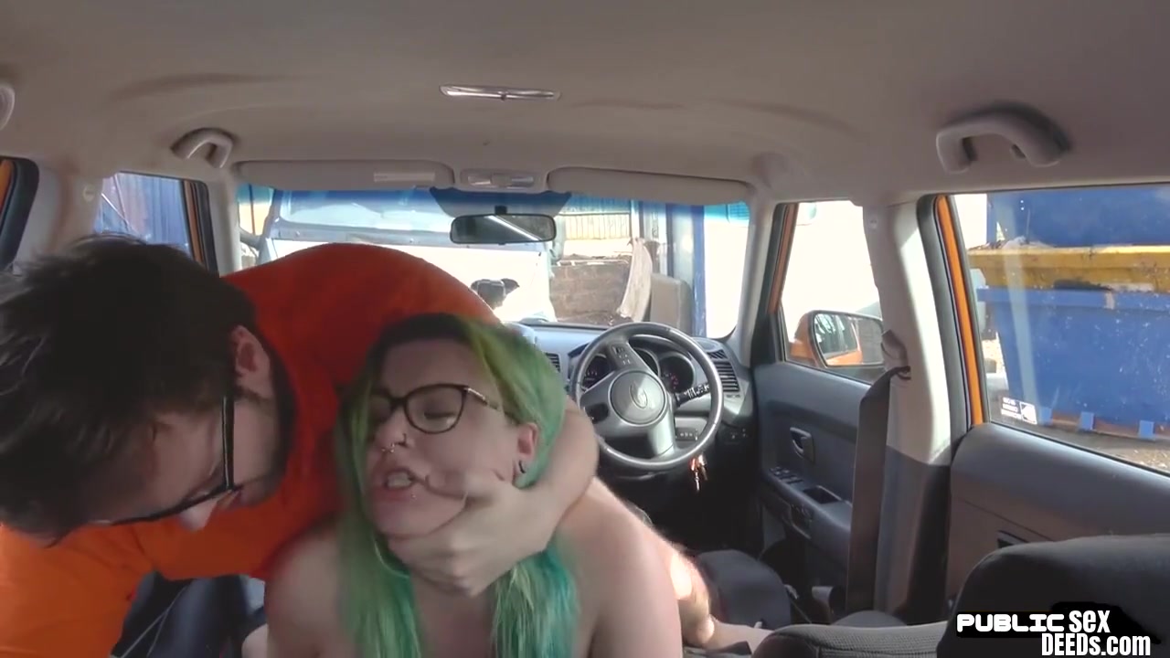 Chubby Driving student 18+ Public Fucked By Tutor Outdoor In Car