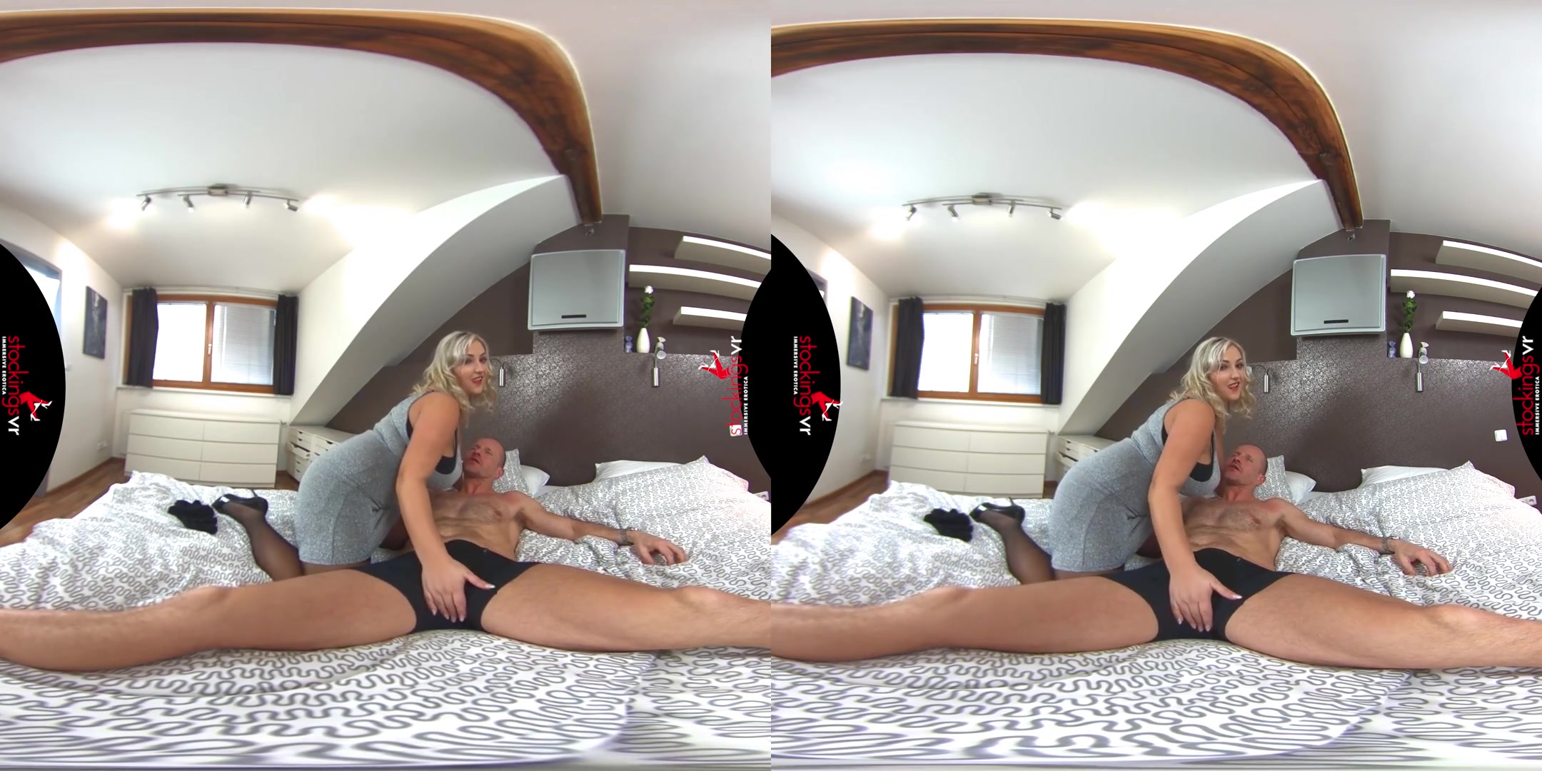 Oral Heat starring Krystal Swift and George Uh - Huge Tits BBW Blonde Pornstar in Stockings