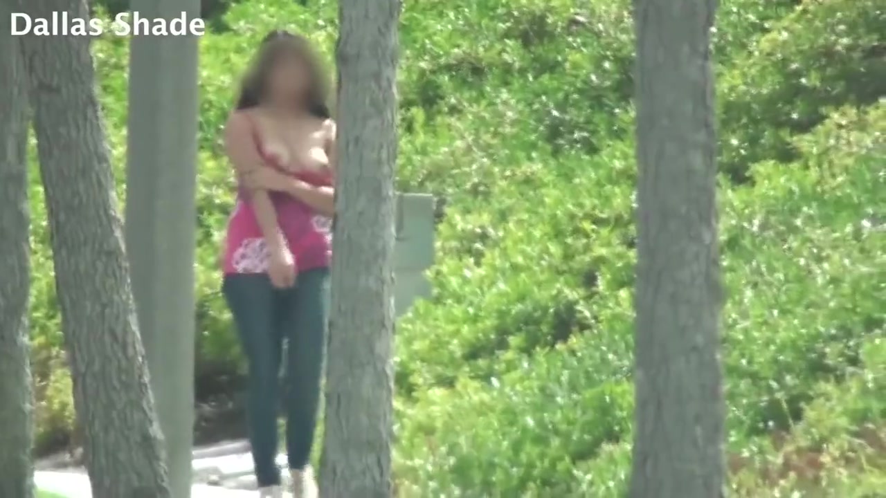 Risky Nip Slip teen 18+ Walking Home Jerks Me Off In The Car!