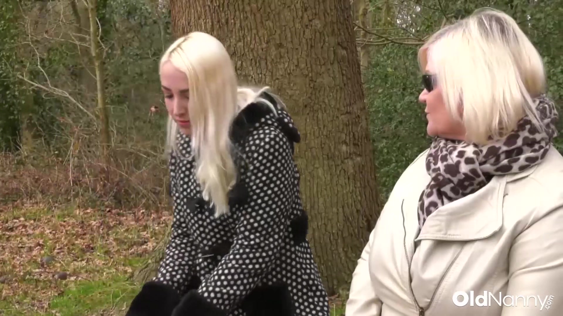 Old Nanny and Blonde Babe Passionate Lesbian Encounters