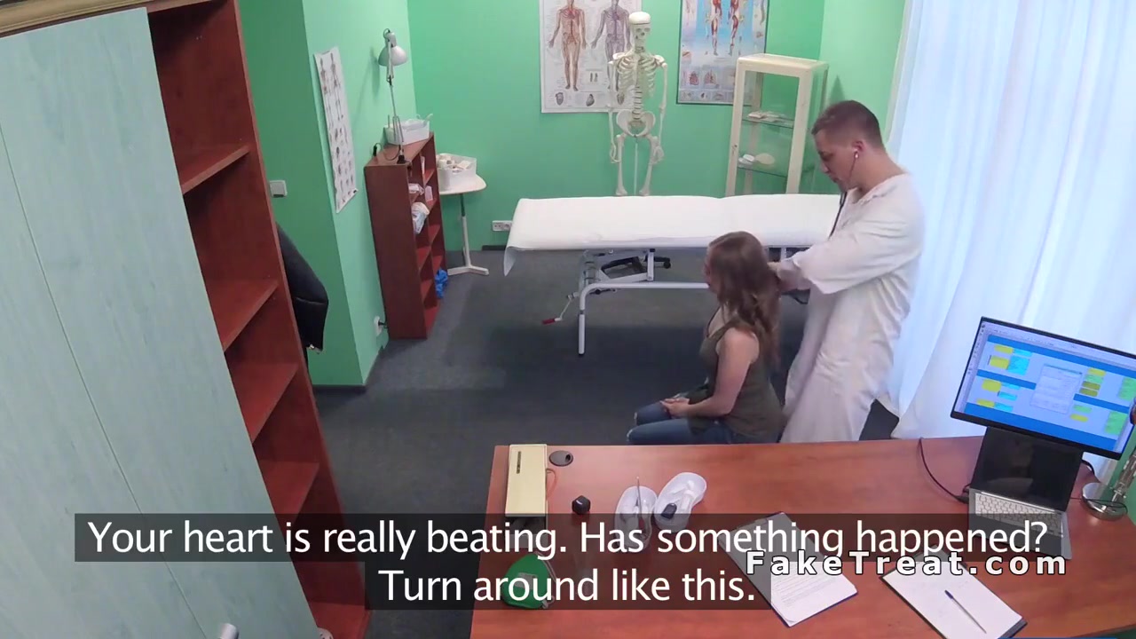 Petite Brunette Sucks And Fucks Doctor