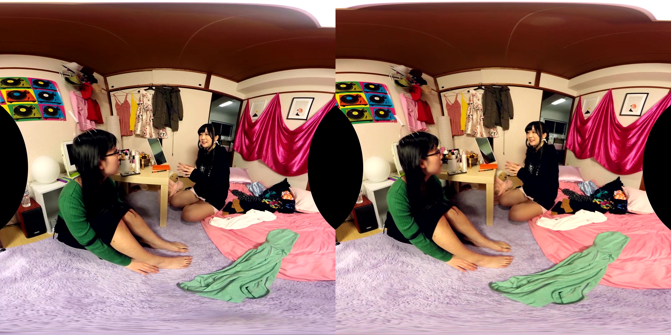 Apartment Days! Always Together; Softcore Japanese Lesbian Non-Nude Girlfriends Flirting