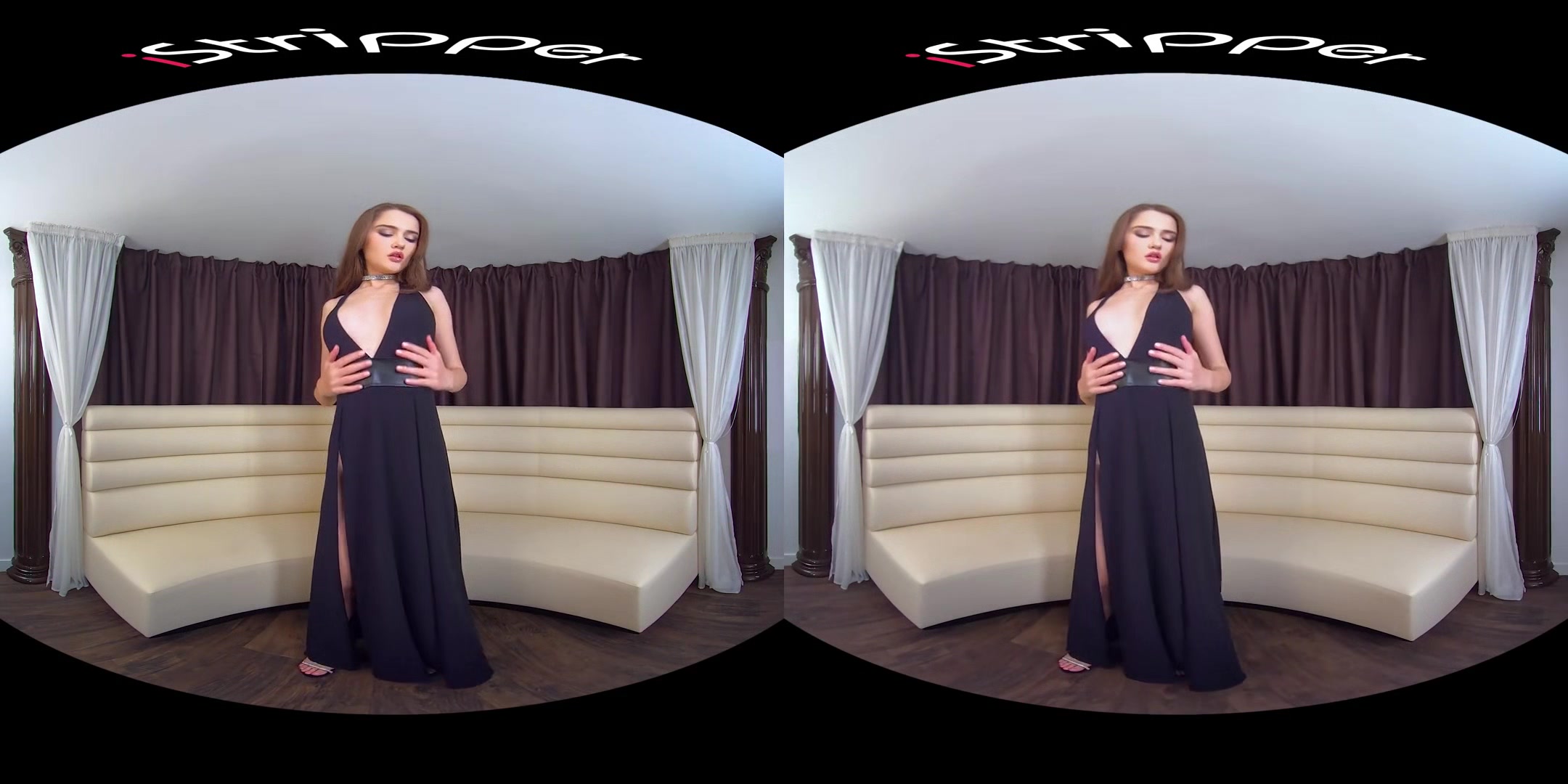 Sonya Blaze - Big Tits Pornstar Striptease in a Little Black Dress