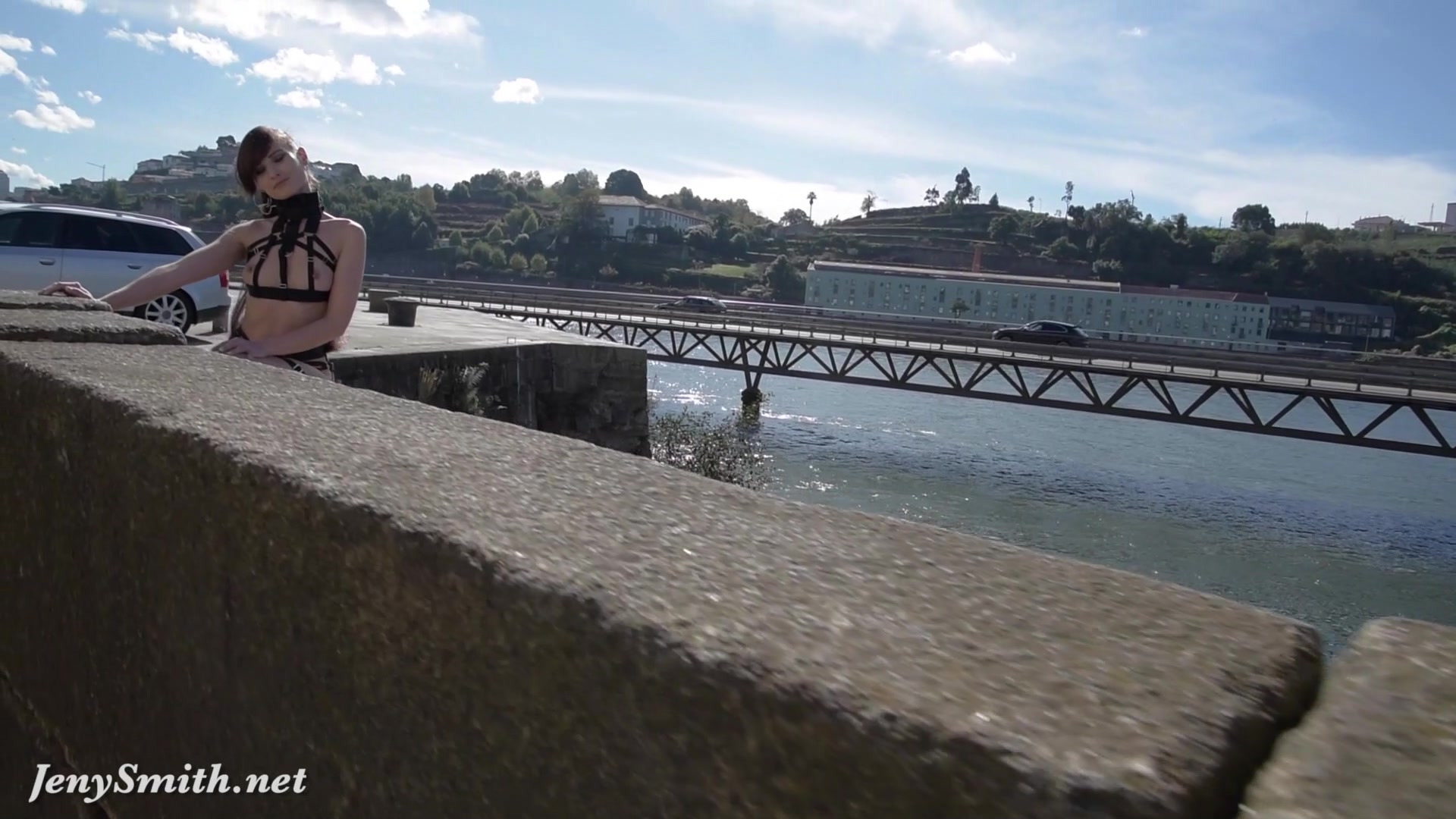 Jeny Smith - MyMokondo strap bondage in public